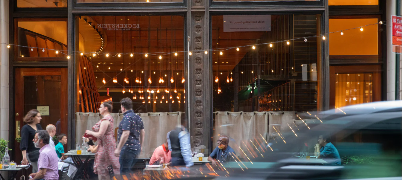 people outside a building